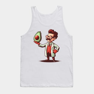 Funny Scientist and avocado Tank Top